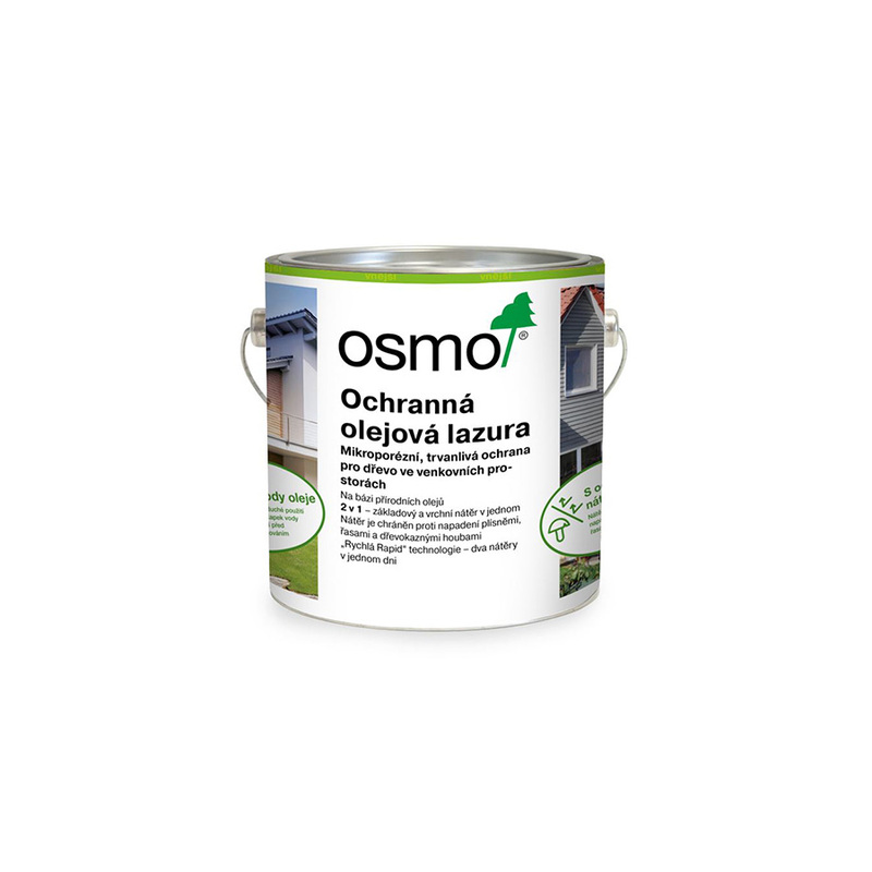 906 Ochranná olejová lazura, Perlově šedá 2,5 l